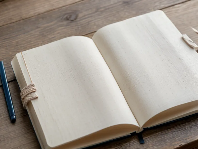 Nahaufnahme eines handgeschriebenen Sonntagsjournals mit Zahlen-Code-Berechnungen im Leinenheft